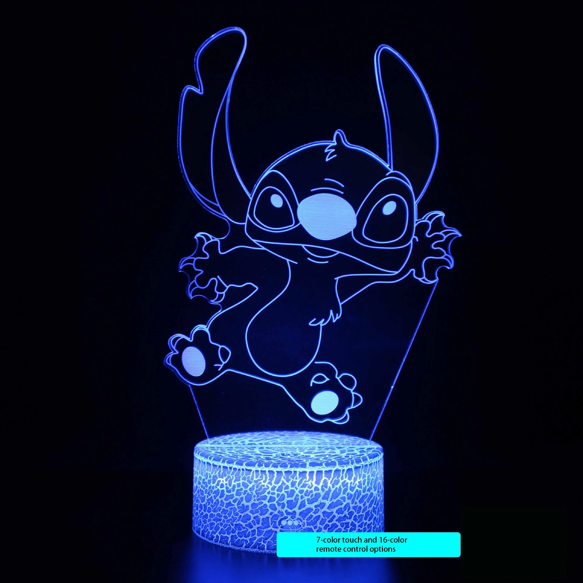 DISNEY led light Star Baby Stitch USB Creative Colorful Touch Remote Control 3D Desk Lamp LED Night Light children birthday gift led night light Night Lights