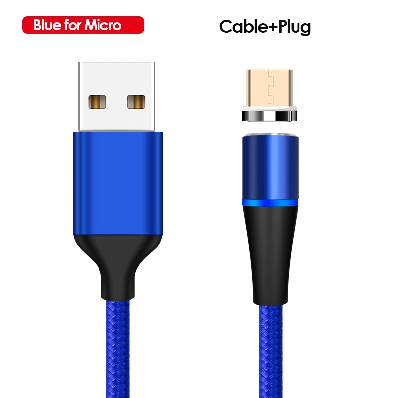 Oppselve кабель Micro USB для быстрой зарядки Кабель Microusb для samsung J4 J5 J6 J7 Xiaomi Redmi Note 5 4 кабели для телефонов Android - Цвет: Blue