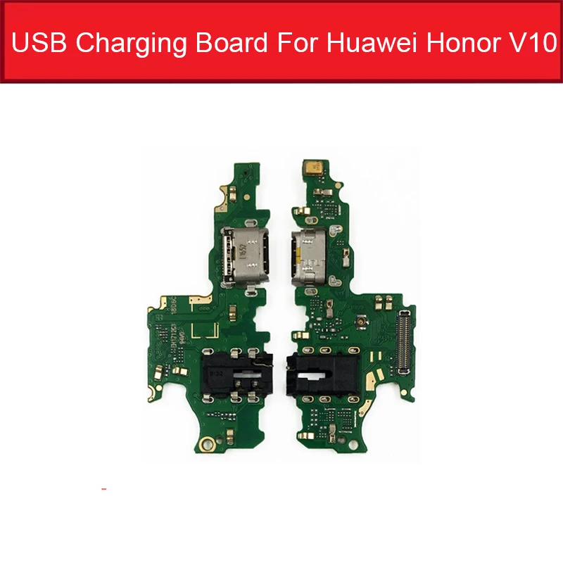 Зарядное устройство USB Jack Плата для Huawei Honor 8 Lite Pro 9 9i 10 20 20i Play V8 V9 V10 V20 зарядный порт Соединительная плата замена - Цвет: For honor v10