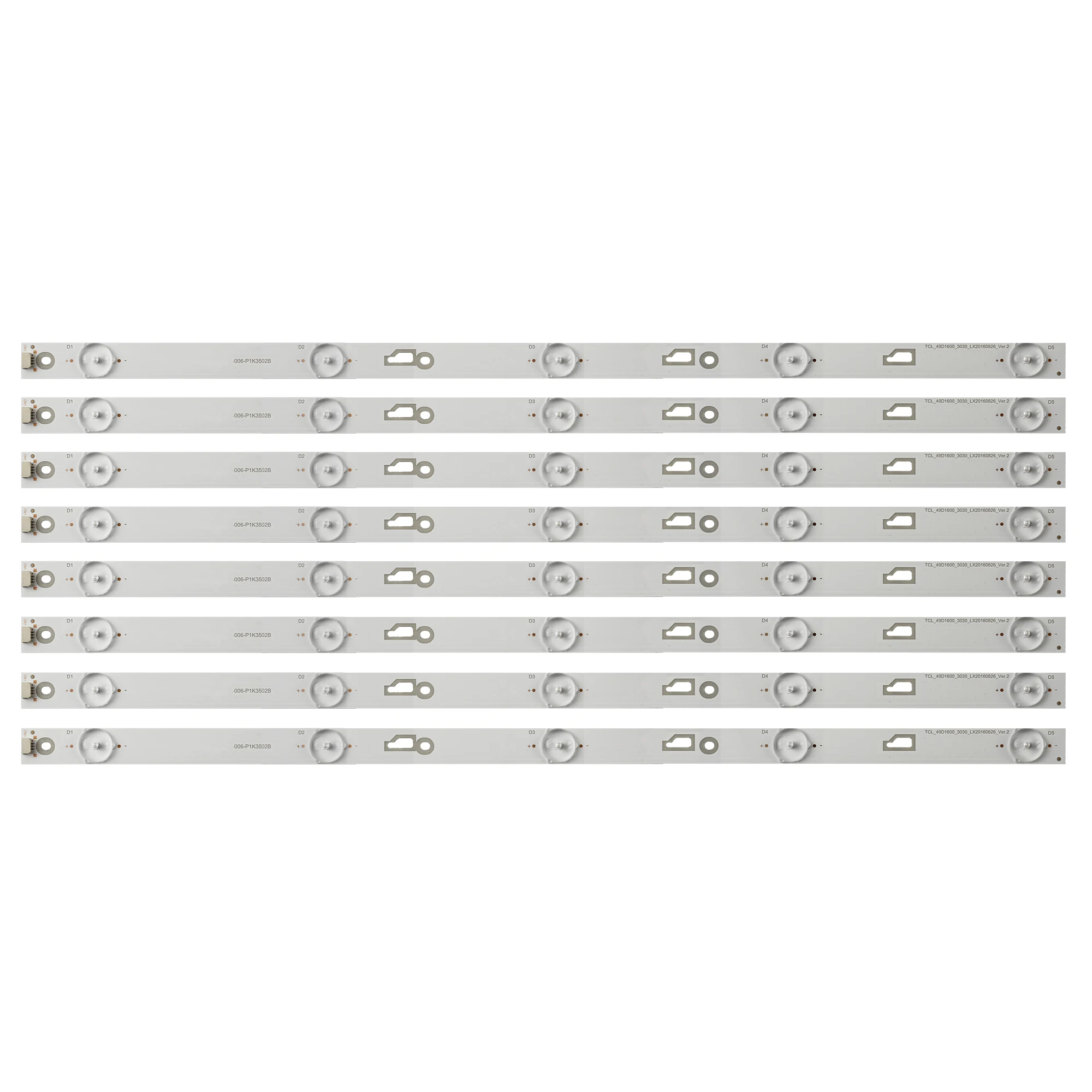 Светодиодная лента для подсветки Hitachi 49D1600 8*5 49E301 49U3600C 49L510U18 49HR332M05A0 V3 V4 4C-LB490T-HR4 YH1 YH7