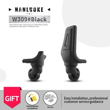 

HANLUOKE W309 Luggage Universal Wheel Accessories Wheel Boarding Code Box Pulley Wheel Aircraft Wheel Replacement Silent