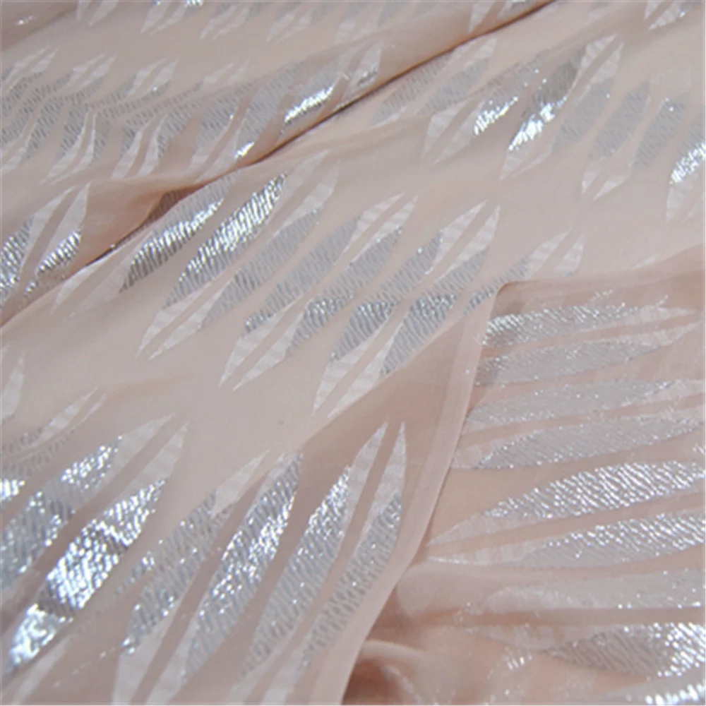 Pigmalión desbloquear comerciante Rosa plata línea diseño encantador de seda, tela Lurex con buen Color de  gran calidad vestido para niñas|Telas de seda| - AliExpress