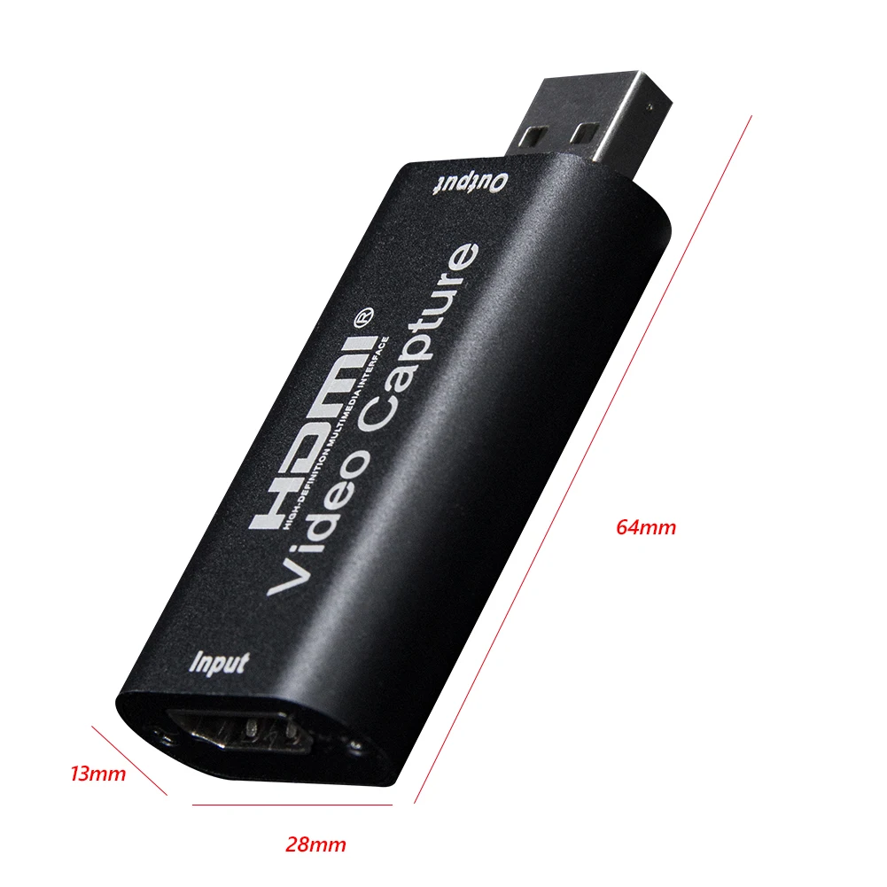USB 2 0 карта захвата аудио и видеосъемки HD 1 Way HDMI к 1080P мини преобразователь для