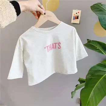 

Kids Clothes T Shirt Spring New Children Korea Printed 9-point Sleeve T-shirt Bottoming Boys Tops 2020 Children Clothes