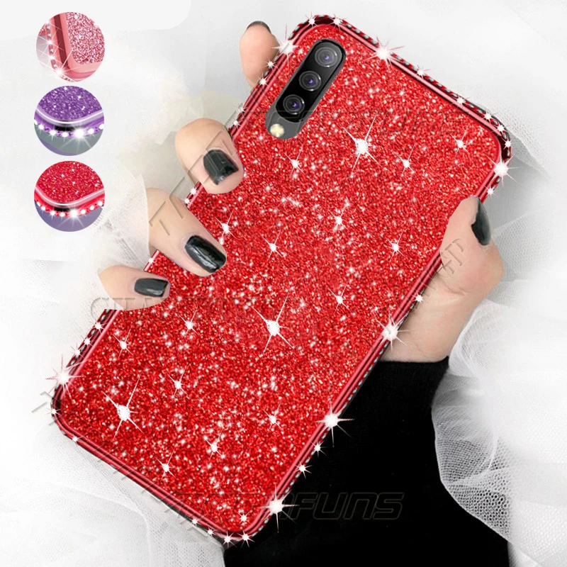 

Diamond Glitter Case For Samsung Galaxy A50 A30 A70 A20E A20 A10 A40 A60 A80 S7 Edge S8 S9 S10 Plus S10E A7 2018 Soft TPU Cover