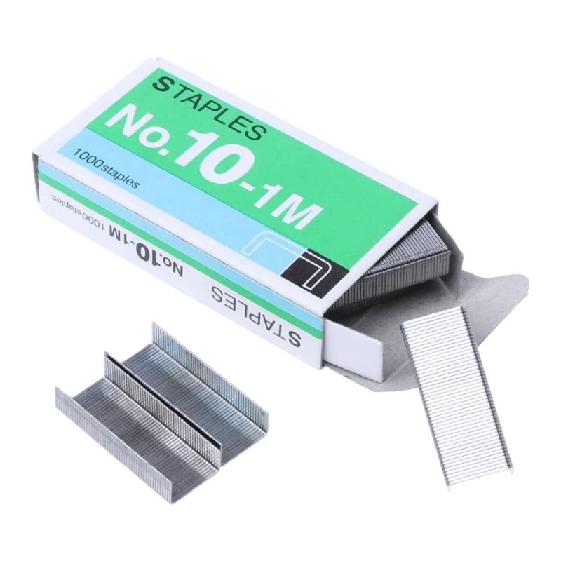 1000Pcs/Box Metal Staples No.10 Binding Office School Supplies Stationery Tools