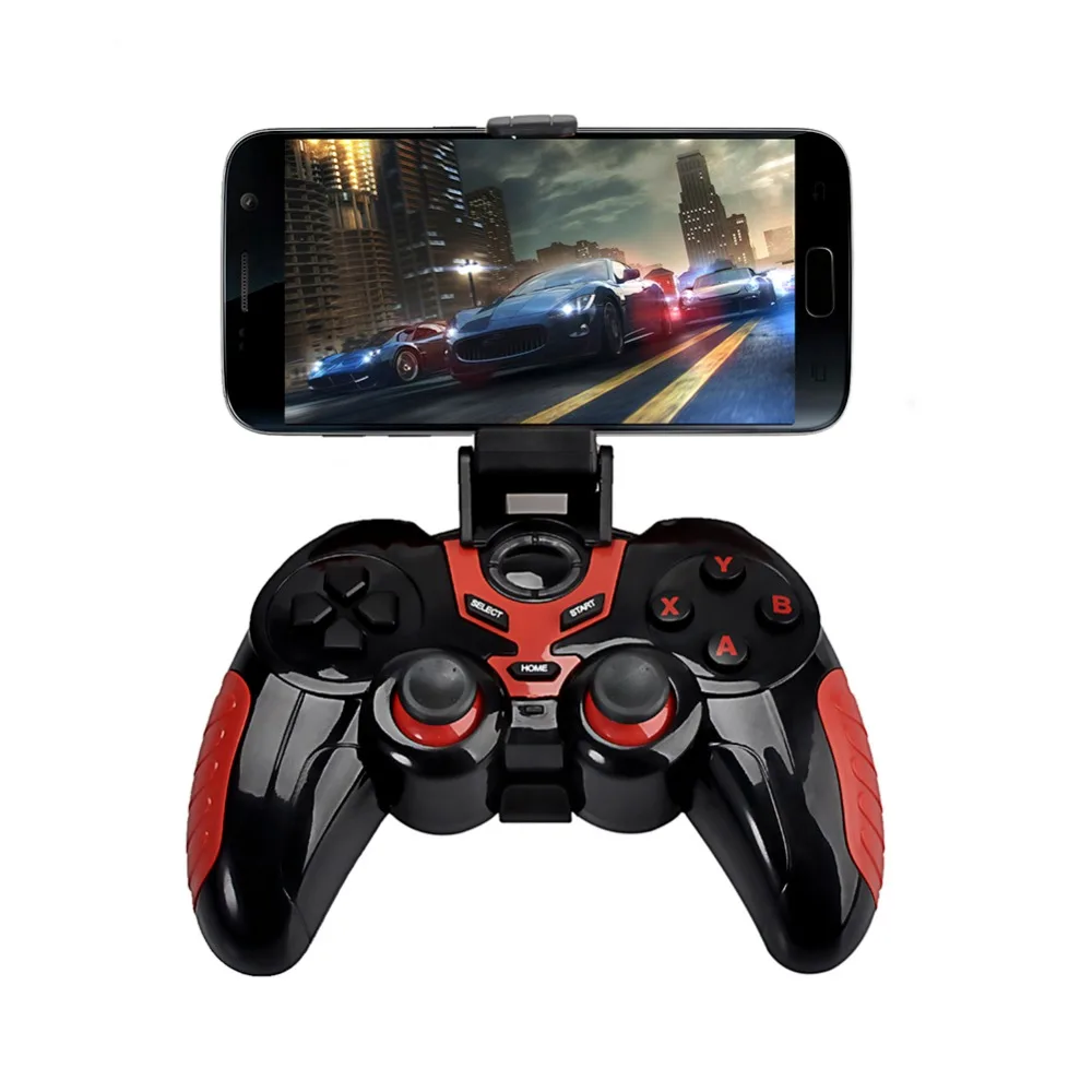 Bluetooth геймпад игровая консоль для Android Smart Phone tv Box джойстик беспроводной Bluetooth Джойстик контроллер с бесплатным держателем