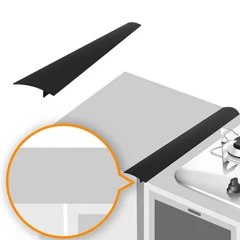 

Hot 1PC Kitchen Silicone Gas Stove Counter Gap Cover Sealing Strip Heat-Resistant Anti-Oil Anti-Fouling Gap Filler Kitchen Tools