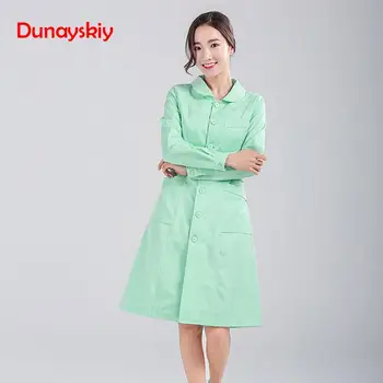

Women's Autumn Winter Medical Uniforms Beauty Salon Medical Nurse Uniform Dental Clinic Long Sleeve Clothes Slim Nurse Uniform