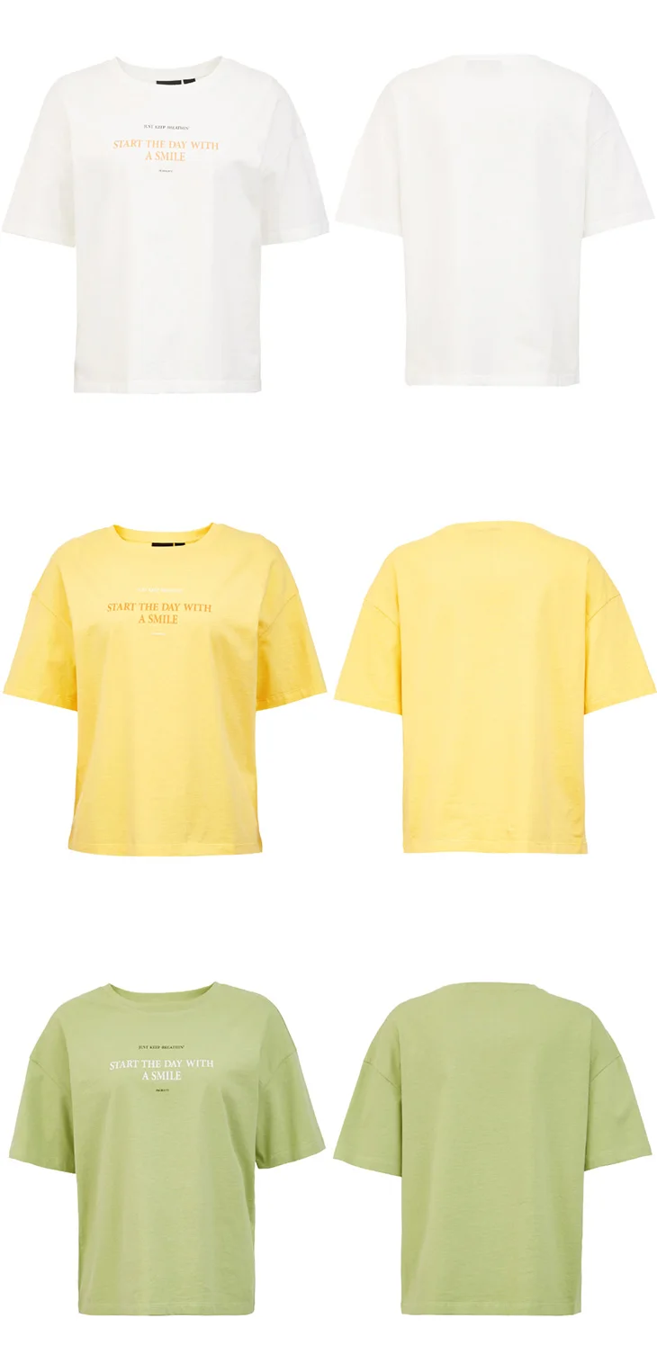 ONLY Women's Letter Print Short-sleeved T-shirt | 120101578