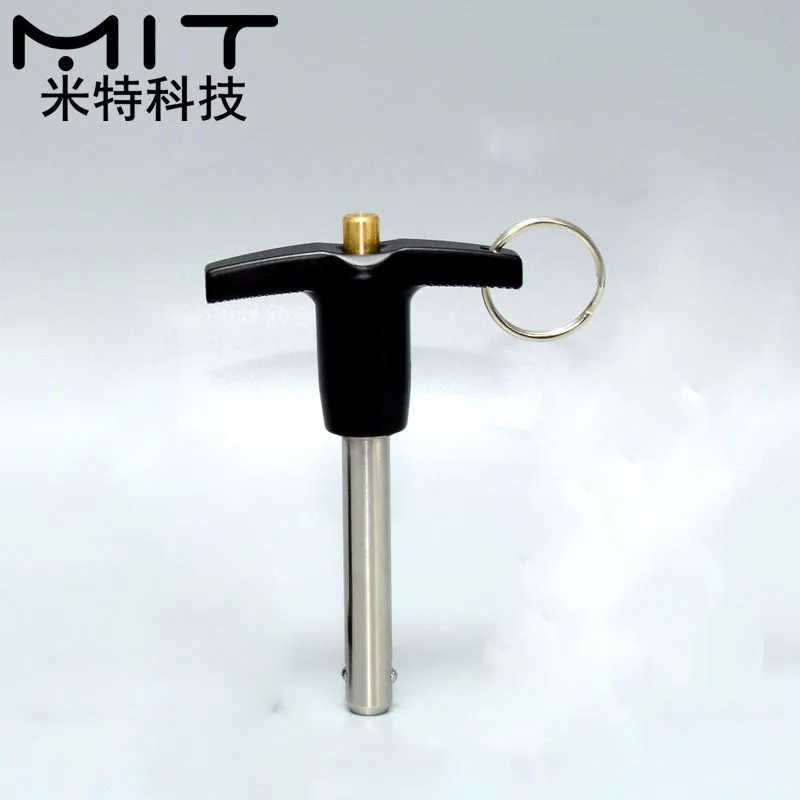 

M6 Ball Lock Pins Quick Release Pins Brass Button Type T-handle Pin Length 15/20/30/35/40/50/60/75/80/90/100mm