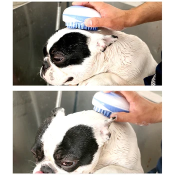 

Dog Bath Brush Comb Pet SPA Shampoo Massage Brush Shower Hair Removal Comb Cleaning Grooming Tool Small Pets Cleaning Product