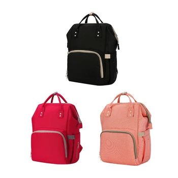 

Mummy Maternity Diaper Bag Waterproof Large Nursing Bag Travel Backpack Open Behind Baby Stroller Bag Nappy Backpack