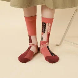 Women 's Cotton Socks Autumn / Winter  Comfortable Lolita Japanese AB Version of Plover Case Fashion Simple Male