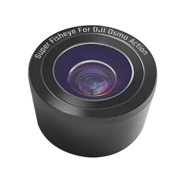 

180 Degree Super Fisheye Camera Lens for DJI Osmo Action With HD 4K Optical Glass Fisheye Lens Action Accessories
