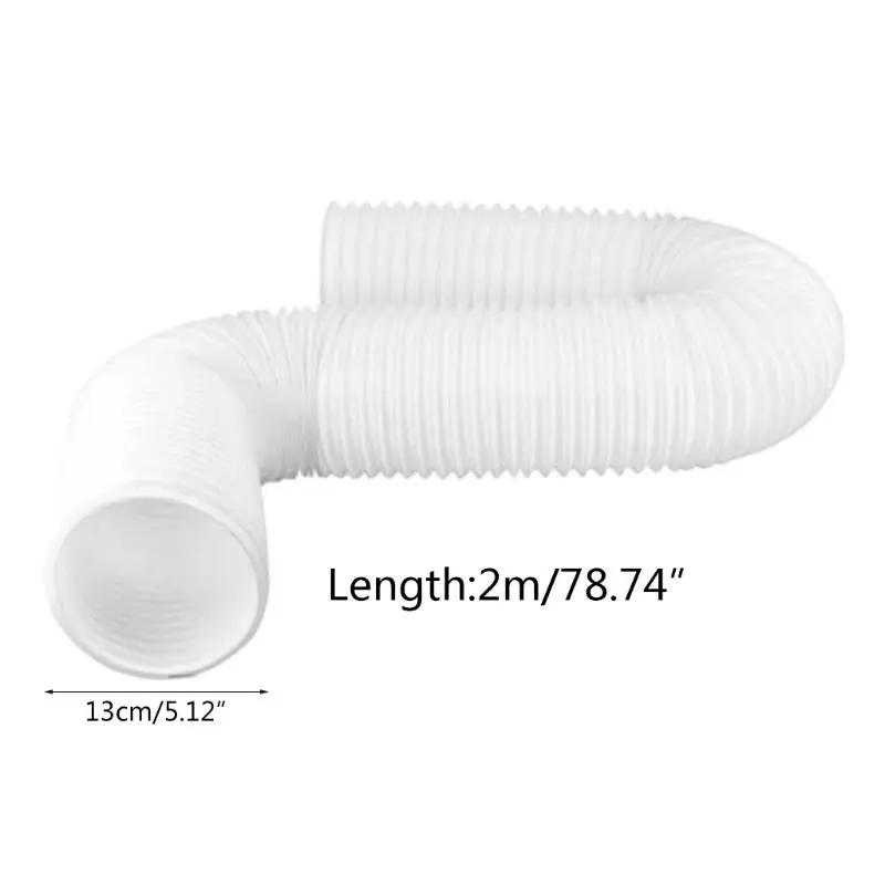 

2m Universal Flexible Air Conditioner Exhaust Hose Vent Tube Duct Extension Pipe