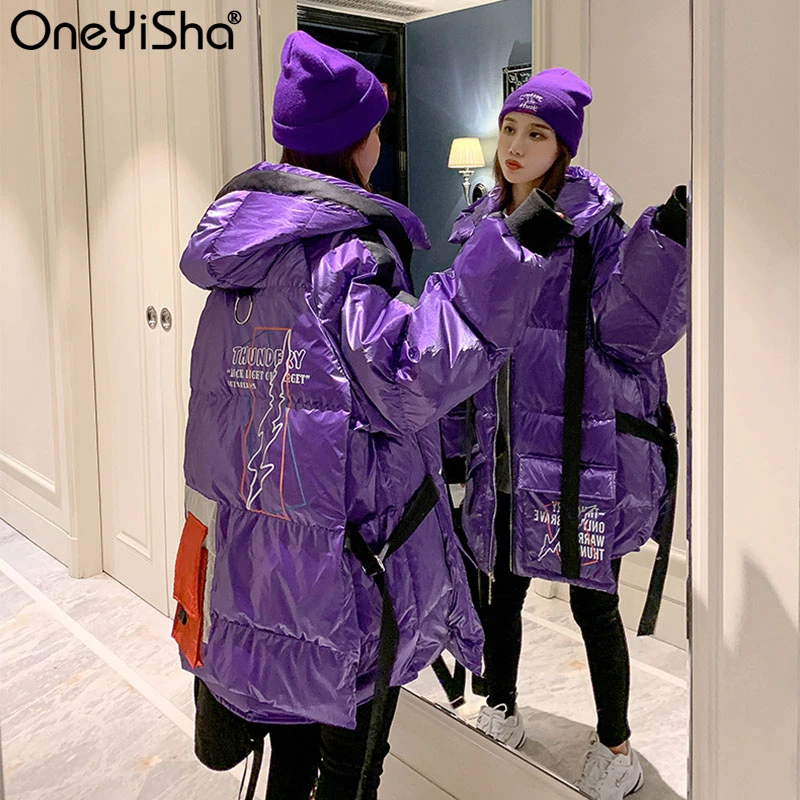 2020 New Women's Loose Middle Long Winter Cotton