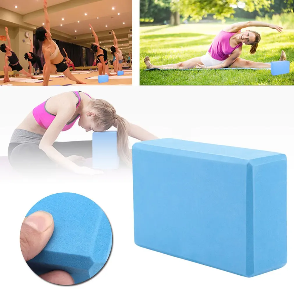 Eva Yoga Block Brick Pilates Sports Exercise Gym EVA Body Shaping Training Practice Fitness Bodybuilding Equipment