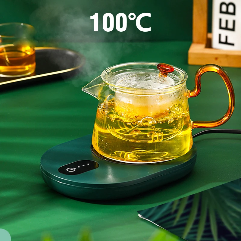 

220V Cup Heater Mug Warmer 100°C Hot Tea Makers Electric Stove Warmer Coaster 3 Gear Hot Plate Coffee Milk Tea Heating Pad