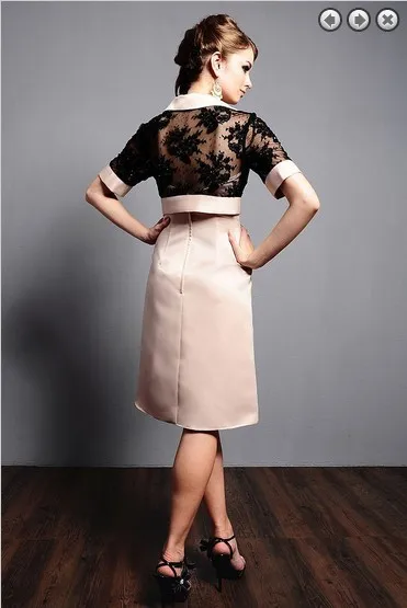 Robe de mariee Вечерние платья на выпускной vestido de festa noiva Свадебные короткие платья для матери невесты с кружевным жакетом