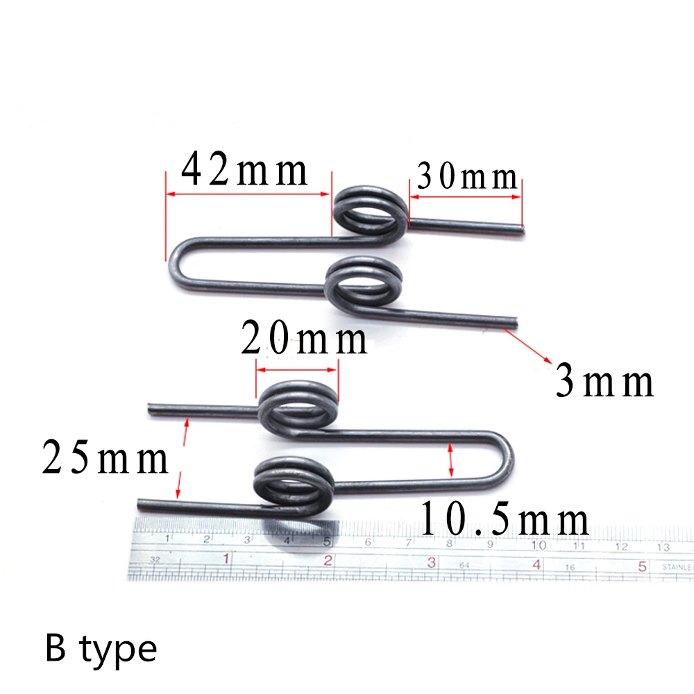 

2 piece/lot spring steel wire double torsion spring for large garbage can with custom service