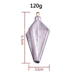 Versatile Lead Weight Sinkers for Fishing Tackle Accessories (120g)