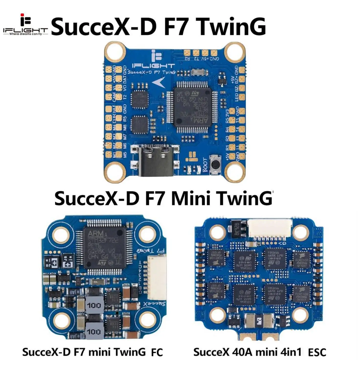 IFlight sucex D F7 mini TwinG Flight control FC 40A 50A 60A ESC стек DJI air unit RC FPV racing drone quadrotor|Детали и аксессуары| | АлиЭкспресс
