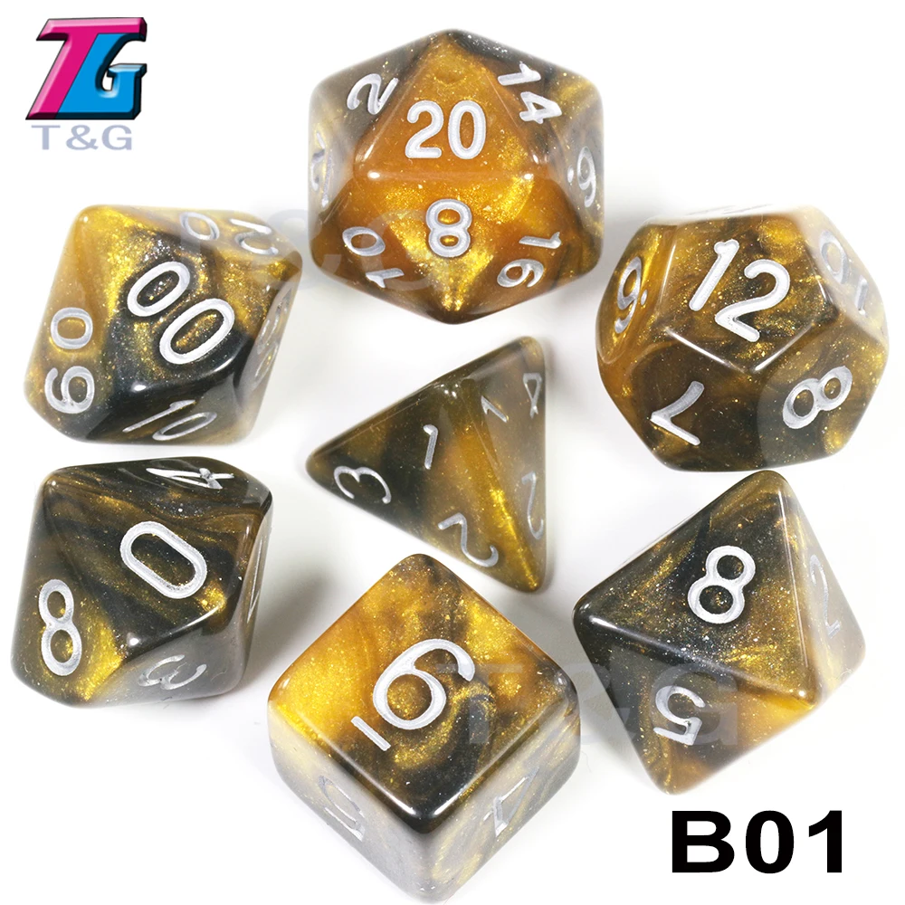 2019 супер Вселенной Galaxy игральные кости DND комплект D4-D20 для Подземелья и Драконы RPG лучшие подарки