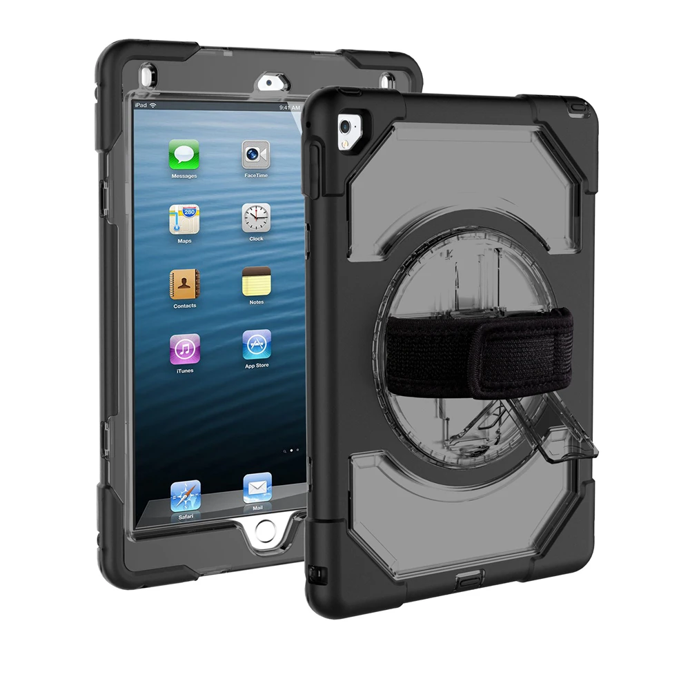 Tablet Case for iPad Air 2 Pro 9.7 Soft Silicone Heavy Duty Shockproof Armor Cover Model A1566 A1567 with Handle Strap FHL02 | Компьютеры