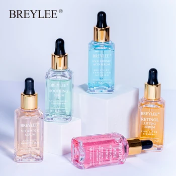 

BREYLEE Face Serum Hyaluronic Acid Moisturizer Rose Vitamin C Whitening Retinol Anti-Aging Acne Treatment Essence Skin Care 17ml