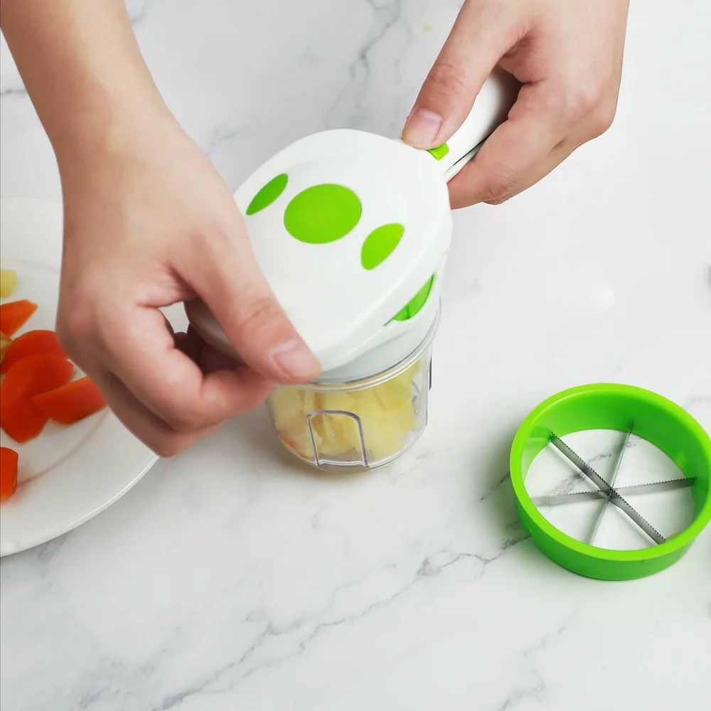 Cookware Mandoline Slicer DIY 5 in 1 Food Grade Plastics Vegetable Cutter Fruit Slicer Carrot Cheese Grater Portable