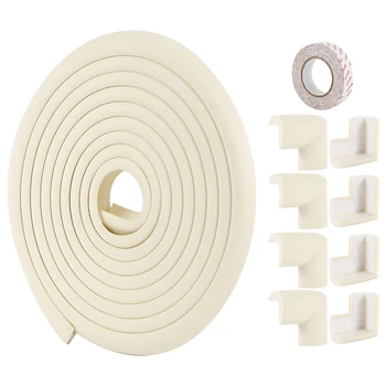

5M+8pcs Baby Safety Edge Corner Protector Children Table Corners Angle Protection Child Safety Furniture Corner Protector Tape