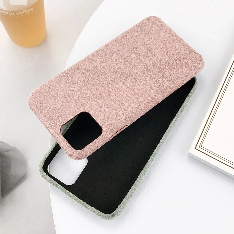 Плюшевый однотонный чехол для телефона iPhone 11 Pro Max X XR Xs Max зимние теплые пушистые чехлы Чехол для iPhone 8 7 6 6s Plus