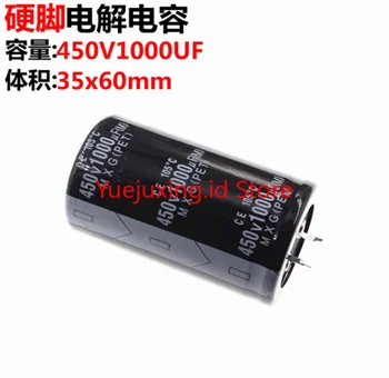 

5pcs 450V 1000UF 450V1000UF Electrolytic Capacitor 35*60 Audio Power Amplifier