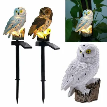 

Solar Power Outdoor Garden Novelty LED Owl Light Up Path Ornament Animal Bird Outdoor Decor Sculpture