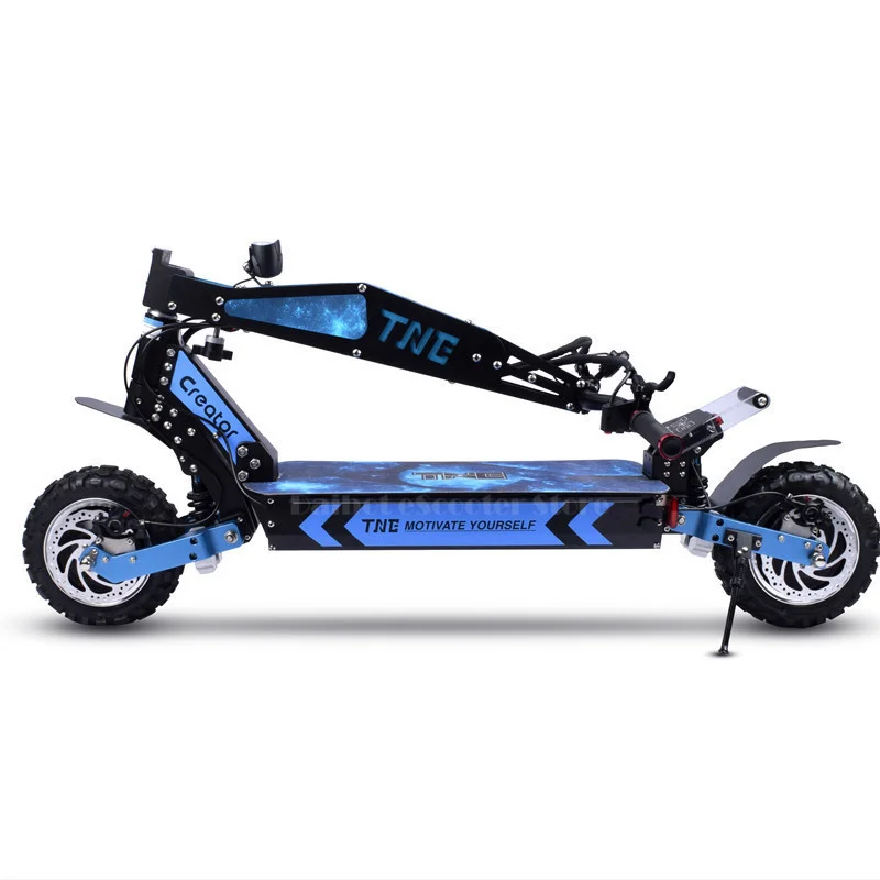 Powerful Electric Scooter Two Wheels Electric Scooters 11 Inch Dual Motor 3600W 60V Folding Off Road Electric Bike For Adult (33)