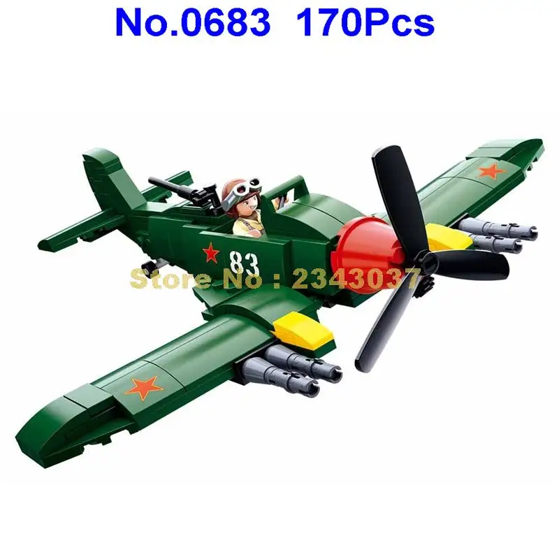 Конструктор Sluban 0683 170 шт. военная Вторая мировая война 2 Советский Союз армейские