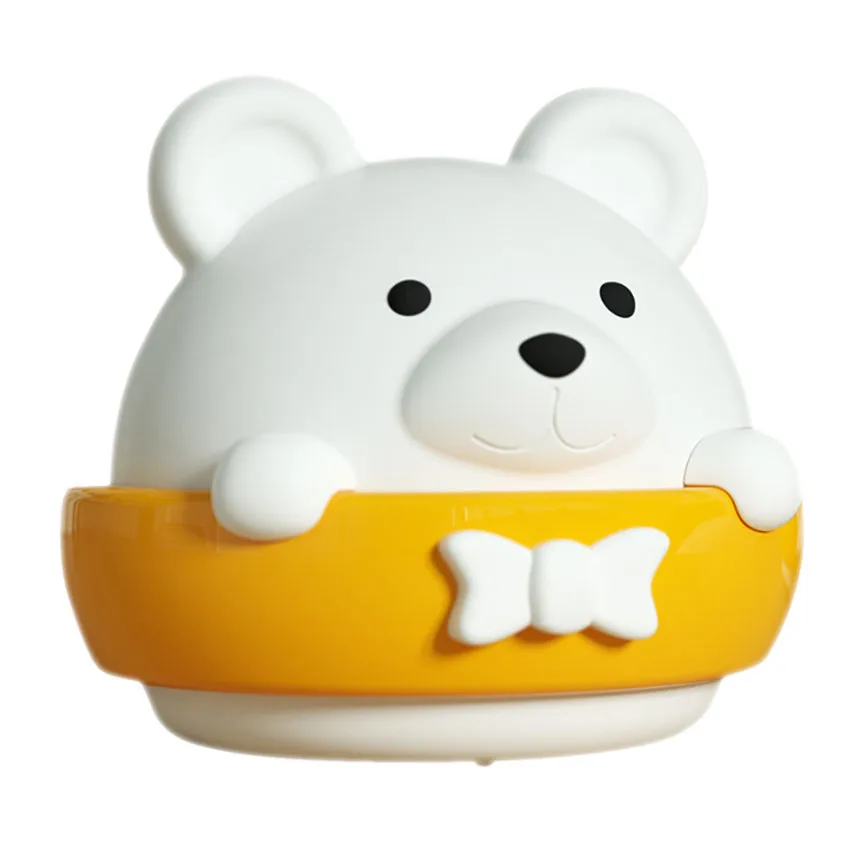 

0.2W Plug-in Remote Control Night Light Bear Shaped LED Bedroom Bedside Lamp 10-Gear Dimming Night Lights, Energy-saving Lamps