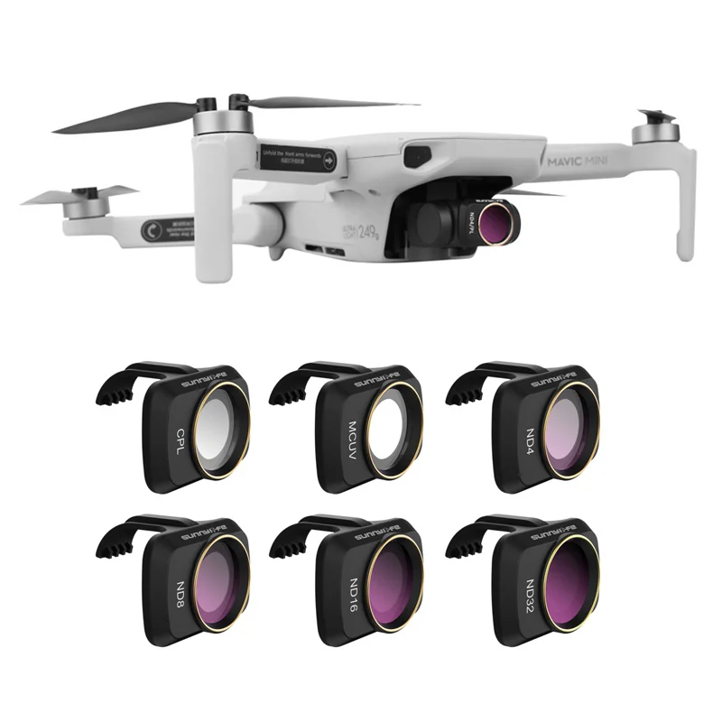 Для DJI Mavic Mini фильтры ND MCUV CPL ND4/PL ND8/PL ND16/PL ND32/PL фильтры для объективов с поляризатором для DJI Mavic Mini АКСЕССУАРЫ