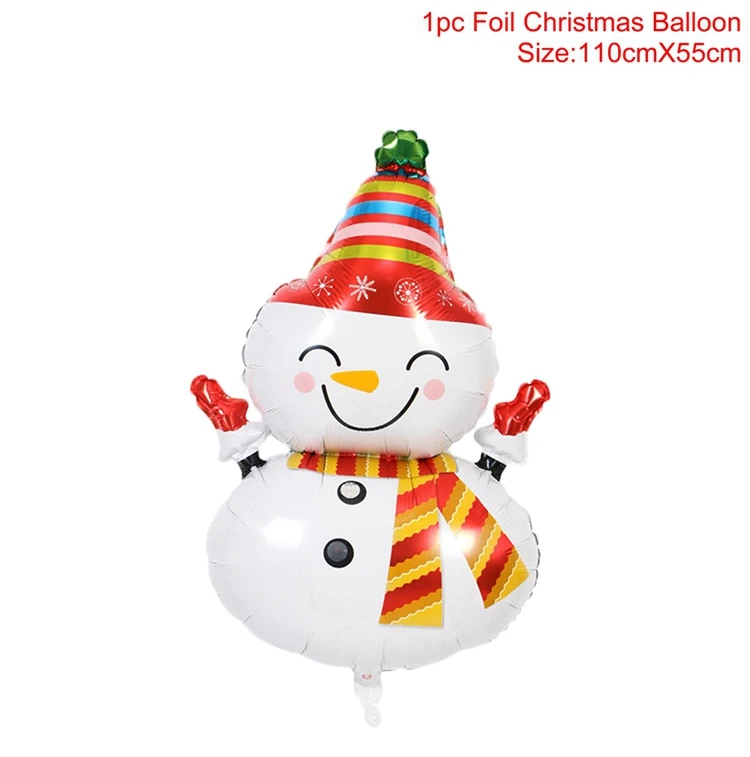 Рождественские украшения, рождественские украшения для дома,, Navidad Noel, Санта-Клаус, рождественские подарки, украшение нового года - Цвет: snowman ballon