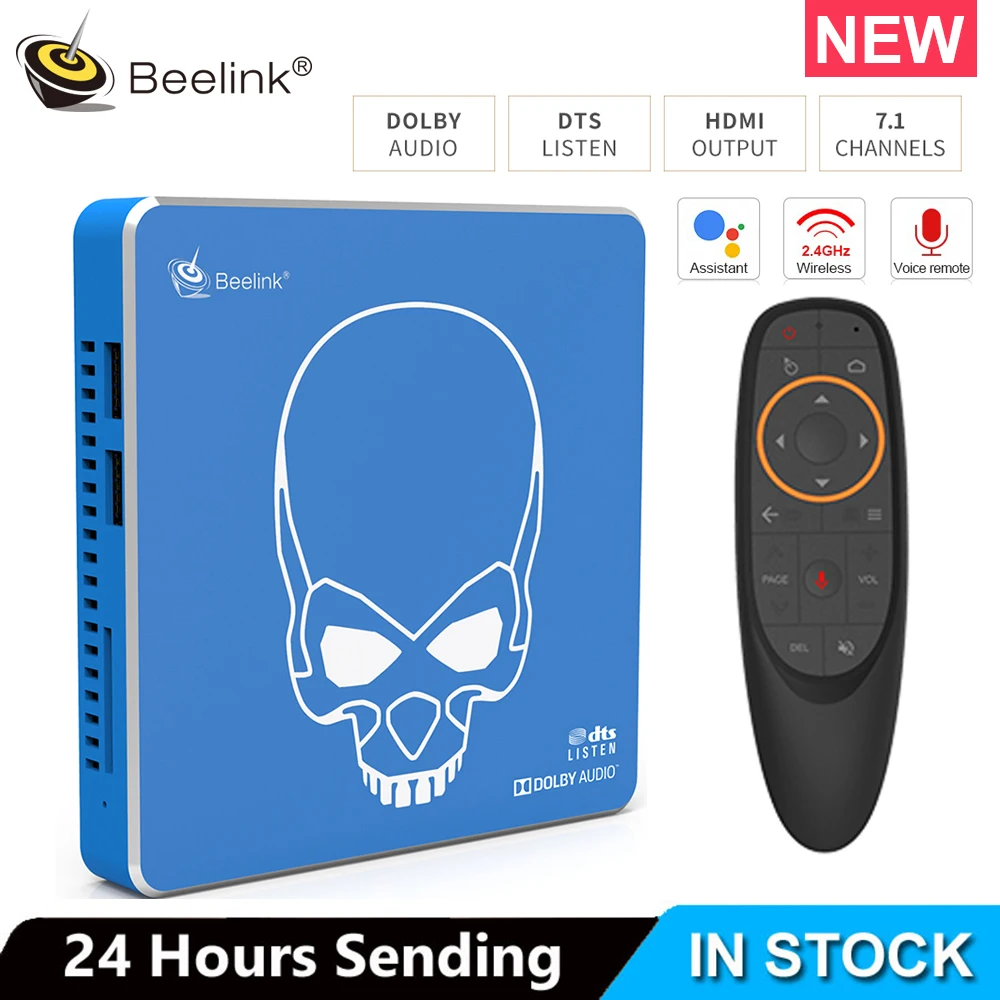 2019 Новинка Beelink GT-King Pro Android 9 0 Smart tv BOX 4 Гб 64 Amlogic S922X-H BT 1 2 ГГц + 5 8 Hi-Fi без потерь звук