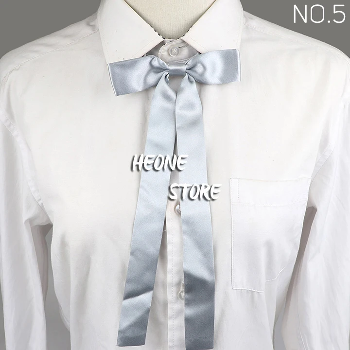 Lange Silm Band Bowtie Mode Ziemlich Solide Farbe Einstellbar Bowknot Schwarz Pupple Orange Schmetterling Für Schule Mädchen Zubehör – Detail 4