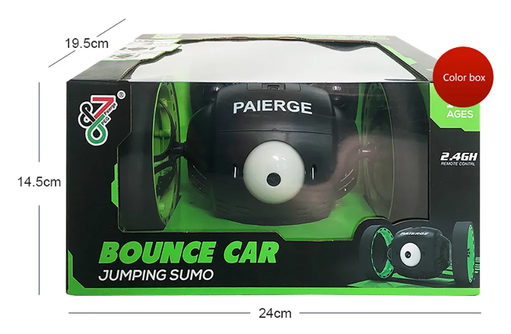 Радиоуправляемый автомобиль 2,4G Интеллектуальный большой глаз прыгающий Радиоуправляемый автомобиль потрясающая способность прыгать вращение 360 трюк автомобиль пульт дистанционного управления автомобиль игрушка Подарки Z124