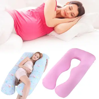 

Maternity Pillow Cover Pregnant Woman U-shaped Sleeping Cushion Case Home Cotton Detachable Antibacterial Pillowcase No Filler