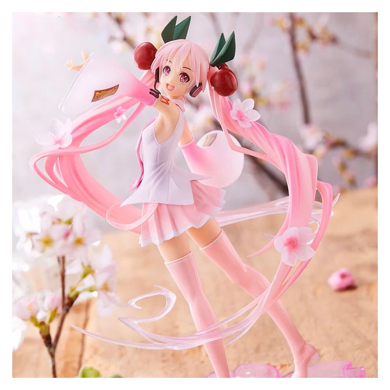 2020 New 23cm Anime Pink Sakura Ghost PVC Action Figures Girls Model Toys Collecting Gifts for Girls Dress wedding Spring