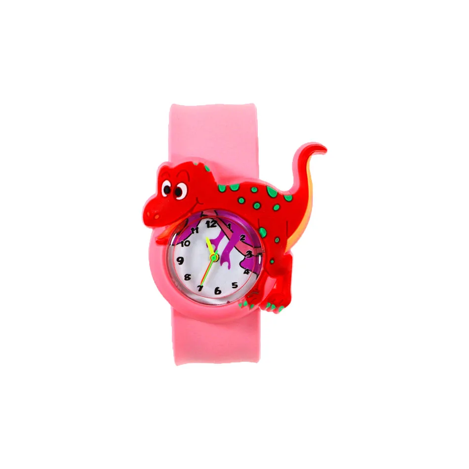 Boys Dinosaur Watches 3D Animal Cartoon Clock for Kids Toys Rubber Watch Belt Quartz watches 3