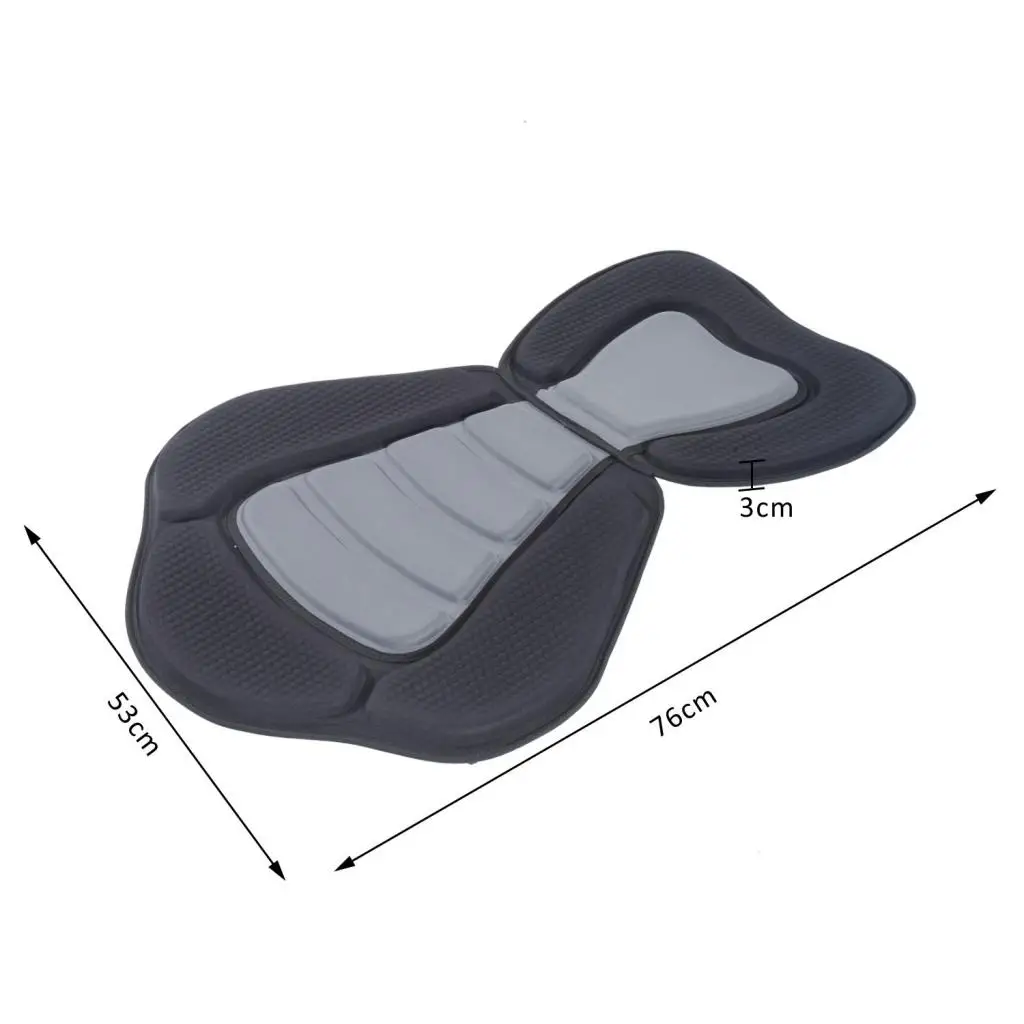 Sit On Top Boat Canoe Kayak Seat High Back Rest Detachable Support Black