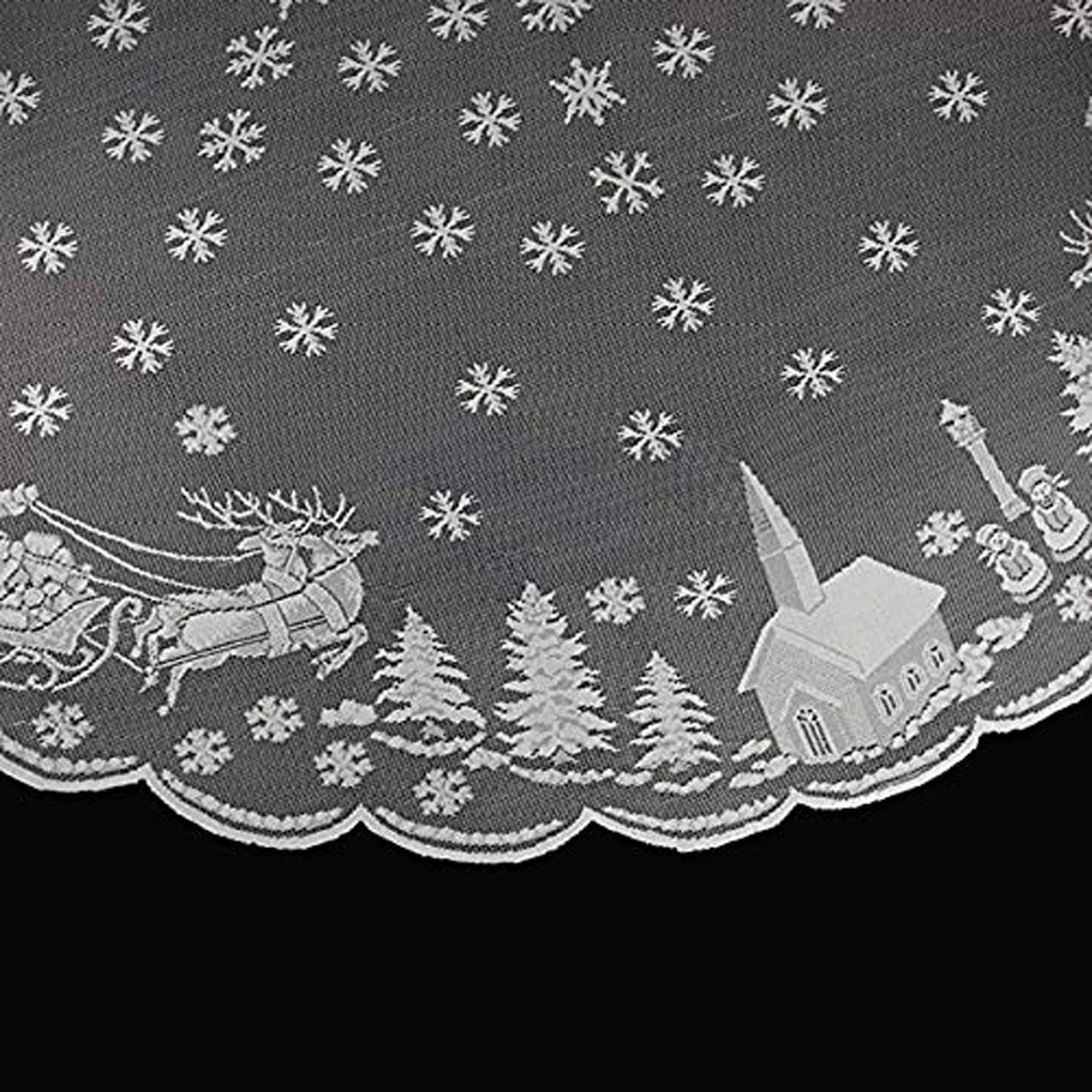 Рождественская Праздничная скатерть винтажная кружевная Цветочная круглая скатерть для свадебного домашнего декора белый красный
