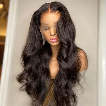 

Natural Wave Wig Lace Front Human Hair Wigs with Natural Hairline PU Silk Base Wig with Baby Hair Bleached Knots For Women