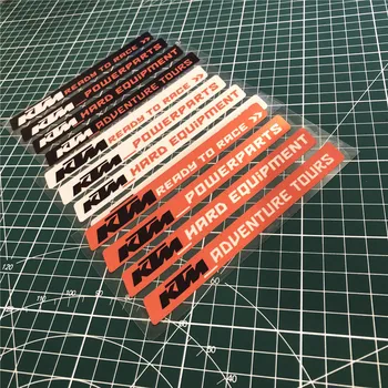 

4PCS Motorcycle Wheel Tyre Tire Sticker Car Styling Decals for Duke Racing 990 1290 1190 ADV RC390 790 RC8
